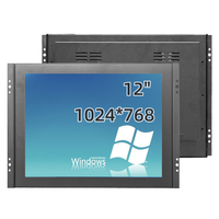 12 pouces HD-MI VGA BNC AV Interface USB cadre ouvert 1024*768 moniteur à écran tactile capacitif haut-parleur LCD industriel bureau nouveau"