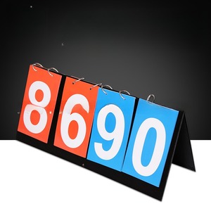 4-Tableau d'affichage de table portable numérique <span class=keywords><strong>Flipper</strong></span>, Multi Sports Score Flip Scoreboard Score Keeper - Product Image 1