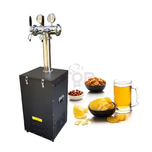 Forced Air Cooling Professional Tabletop China Wooden Barrel Beer Dispenser