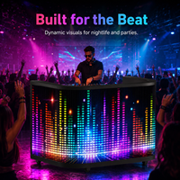 Table de DJ incurvée, console DJ, écran LED P2.5, module d'affichage étanche, affichage de vidéos en couleur pour les événements de bars et de clubs