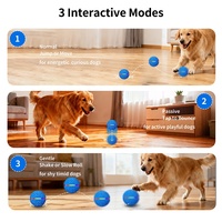 Balle interactive intelligente rechargeable pour chien, jouet télécommandé avec 3 modes de jeu (mouvement/saut/interactif) pour soulager l'ennui