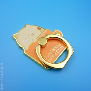 Sumikko Gurashi Phone <b>Ring</b> Holder Zinc Alloy Adhesive Desk Mount Imitation Gold <b>Cartoon</b> Design - Product Image 1