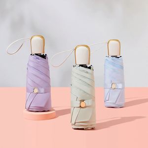 Sombrilla Ligera de 340 g con Protección UPF50 Plus, Tela Pongee de Alta Densidad 210T, Apertura y Cierre Automáticos, Plegable en 4 Secciones, Compacta, para Mujer, Ideal para Viajes - Product Image 4