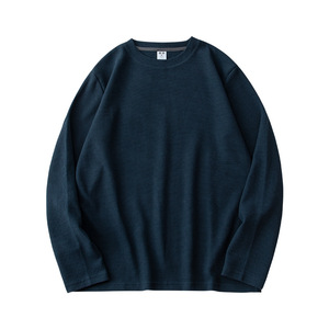 Produttore manica lunga Waffle in maglia personalizzata <span class=keywords><strong>Streetwear</strong></span> <span class=keywords><strong>vestiti</strong></span> manica lunga t-shirt termiche per gli uomini Waffle manica lunga - Product Image 4