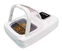 Distributeur automatique de nourriture pour animaux de compagnie intelligent, luxueux et écologique, avec puce RFID, capteur infrarouge, contrôle automatique des portions pour chats, minuterie et maintien de la fraîcheur