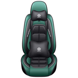 Лидер продаж 2022 года: Чехлы для автомобильных сидений из натуральной кожи, универсальные, для пятиместных автомобилей, для декора салона - Product Image 2