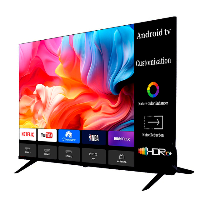 Flat Screen 32 Inch Led Tv Accept Custom Android Tv Television Smart Tv 32 40 43 50 55 65 75 85 Inch 4K