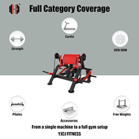 Machine à biceps en acier autonome avec leviers séparés, coussinets de coude larges, supports de poids latéraux et base renforcée pour salles de sport commerciales