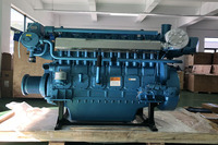 Nouveau moteur diesel marin Weichai X6170zc de Chine, 4 temps, pour bateau de pêche, yacht, moteur in-bord, boîte de vitesses 450/480/500/540/600 ch
