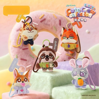 Vente en gros de figurines en peluche originales 52toys Zootopia Cute Crew Collection, boîte mystère, mini-poupées, jouets porte-clés, stock disponible