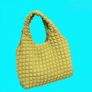 Công Suất Lớn Phong Cách Cổ Điển Xếp li <span class=keywords><strong>Tote</strong></span> Túi Cho Phụ Nữ Đơn Giản Đám Mây Bong Bóng Thiết Kế Túi Xách Thời Trang nách Vai - Product Image 4