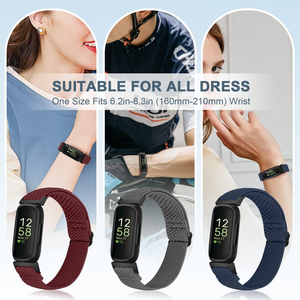 Vente directe d'usine, sangle <span class=keywords><strong>en</strong></span> nylon élastique réglable pour <span class=keywords><strong>Fitbit</strong></span> Inspire 3/Inspire 2/Inspire/Inspire HR/Ace 2/Ace 3 - Product Image 3