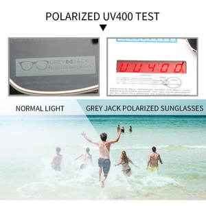 Gafas de sol polarizadas Golf Jack unisex con lentes UV400 TAC estilo aviador de moda 1291 - Product Image 2