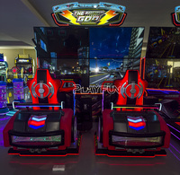 Simulateur de course haut de gamme pour adultes, équipement de jeu de course dynamique haute définition à 4 écrans 3D de 65 pouces