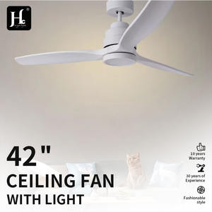 Ventilateur de plafond LED moderne avec 52 3 pales en bois massif et télécommande Moteur CC pour usage domestique - Product Image 2