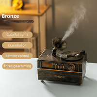 Diffuseur d'aromathérapie ultrasonique vintage le plus vendu, avec télécommande pour haut-parleur, huiles essentielles, en plastique