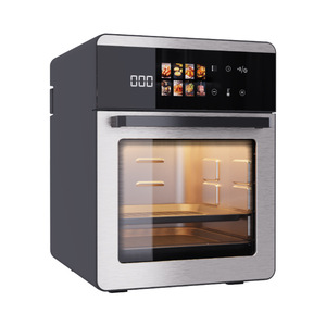 قلاية هوائية كهربائية عالية الجودة بشاشة لمس LCD مربعة الشكل من الفولاذ المقاوم للصدأ سعة 16 لتر للاستخدام المنزلي والخارجي مع ضمان لمدة عام - Product Image 3