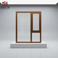 Ventana de Triple Vidrio Aislante para Clima Frío Extremo, Marco Delgado de UPVC, Ventana Abatible Horizontal