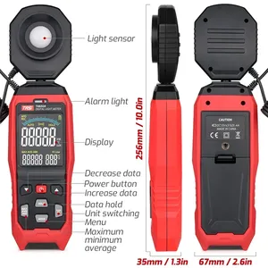 Ta632a Ta632b Digitale Fotometer Afneembare Sonde Luxmeter Voor Fotografie Illuminometer <span class=keywords><strong>Lux</strong></span>/Fc Milieutester - Product Image 2