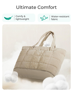Bolsa de Mano Expandible Personalizada para Mujer, Bolsa de Compras Acolchada de 28L con Cierre, Artículos Esenciales de Viaje, Bolsa de Hospital para Enfermeras - Product Image 5