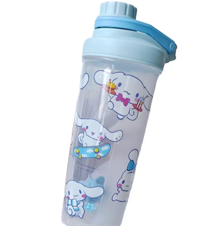 QY Kawaii cheap Cinnamoroll Kuromi Water Cup Girls Plastic Cup High Temperature Resistant Summer Cute Children'S Water Bottle