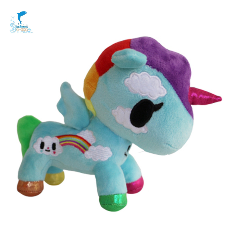 En gros Dessin Animé En Peluche Licorne Jouet Avec Enfants Encyclopédie Multifonction Personnalisation