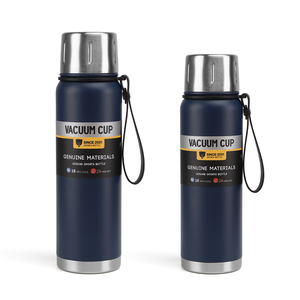 Botella de agua deportiva de acero inoxidable sin BPA 18/8 con aislamiento de doble pared - Product Image 2