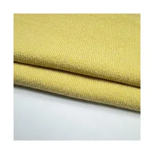 High Quality Soft And Comfortable Yellow TR Coarse Needle Elastic Fabric For Women's Outerwear