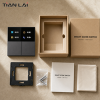 M17-1K-ZTSP Améliorez votre espace avec un interrupteur tactile PC Tuya Zigbee 1 voie 16A 3500W compatible Alexa Google Home, avec fonction relais et mode scène