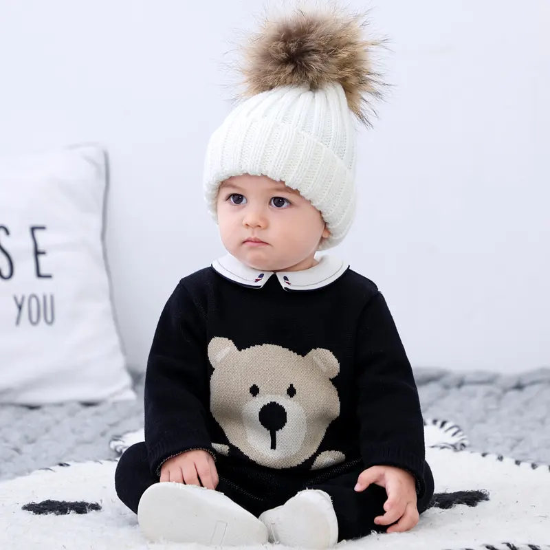 AustinBella Custom design high quality baby sweater romper knit jumpsuits newborn sets vendors for clothes