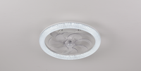 Lustre rétractable décoratif, éclairage de plafond, moteur DC, LED, télécommande, climatisation, éclairage pour la maison et le bureau, faible bruit 29 dB