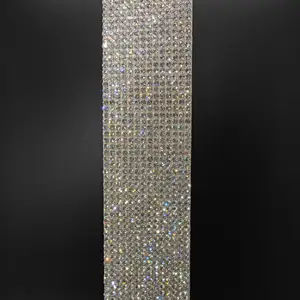 ZSY strass nastri oro argento fogli di strass autoadesivi Bling Crystal Diamond Roll Wrap adesivo scintillante per auto Pa