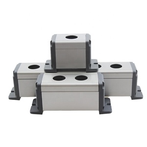 YUMO 19 مقاسات Mutipul مقاومة للماء من سبائك الألومنيوم المعدنية زر ضغط مربع مفتاح صندوق تحكم في الطاقة في الهواء الطلق - Product Image 3