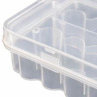 Boîte de rangement en plastique PP de qualité industrielle, empilable, rectangulaire, avec support pour logo personnalisé, épaisseur 3 mm