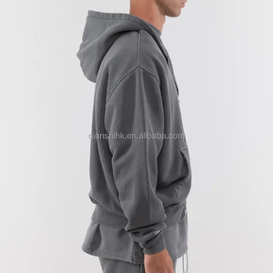 Sweat à capuche zippé lourd 100% coton Design personnalisé Streetwear Hoodie Fabricant French Terry Sweat à capuche zippé surdimensionné - Product Image 3