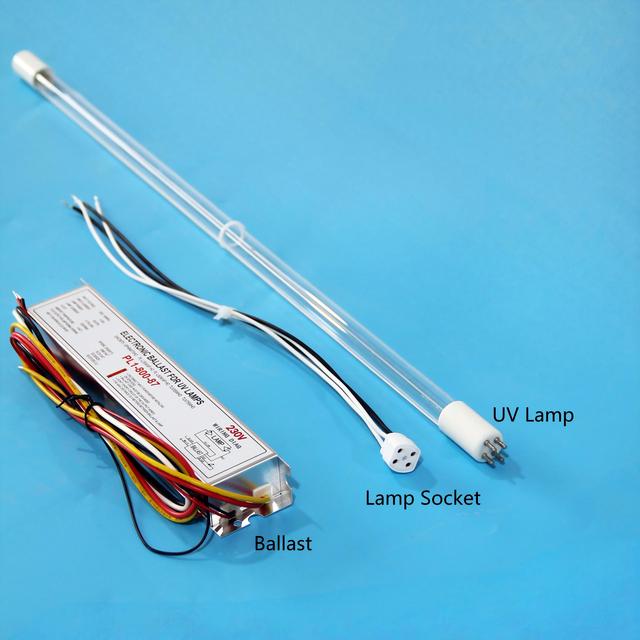 High Output UVC Lamp UV Ozone Lamp GPH843T5VH/HO/4P 80W Uv Sterile Lamp UVC Ultraviolet Lamp Bulb