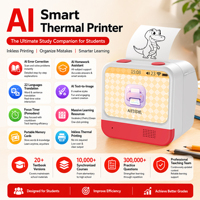 Nouvelle imprimante thermique portable sans fil pour enfants, assistant d'apprentissage IA avec écran tactile IPS de 2,8 pouces, pour l'aide aux devoirs