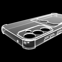 Fente pour carte de poche pare-chocs étui de téléphone portable en TPU souple Transparent pour Samsung Galaxy S23 FE couverture arrière pour S24 S23 + S22 S21 S20 FE
