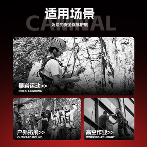 Polea Doble Camnal de 15 mm de Diámetro Máximo para Cuerda, Aleación de Aluminio, Equipo de Escalada en Roca, Montañismo y Rescate - Product Image 4