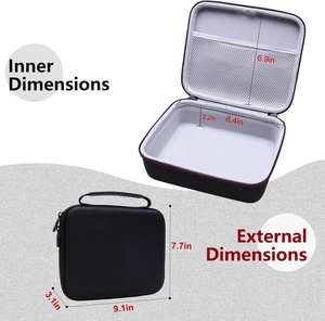 Étuis rigides EVA pour <span class=keywords><strong>pistolet</strong></span> <span class=keywords><strong>de</strong></span> <span class=keywords><strong>massage</strong></span>, sac <span class=keywords><strong>de</strong></span> transport <span class=keywords><strong>de</strong></span> protection pour masseur à percussion, chargeur et têtes <span class=keywords><strong>de</strong></span> fixation - Product Image 5