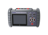 Testeur de phase électrique multifonctionnel avec écran LCD couleur 3,5 pouces, mesure de tension AC à deux canaux (0-600V) et de courant