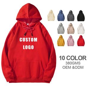 2024 High Quality Wholesale Unisex Cotton Fleece <b>Pullover</b> Hoodies Custom Logo Black Plain Blank <b>Mens</b> Hoodie - Product Image 2