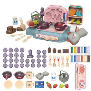 Ensemble de jouets de cuisine en pâte à modeler pour enfants, avec moules et outils pour jeux de simulation, âge 2 à 4 ans, modèle n° 1007 4 - Product Image 2