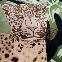 Tapis d'appoint en acrylique pour salon, motif léopard, décoration de salle à manger, vente en gros