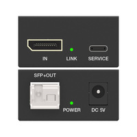 Convertisseur Vidéo sur Fibre Optique 4K60Hz DP1.4, Extension sur Fibre Monomode jusqu'à 10km, Prise en Charge RGB 4:4:4, Conforme HDCP 2.2