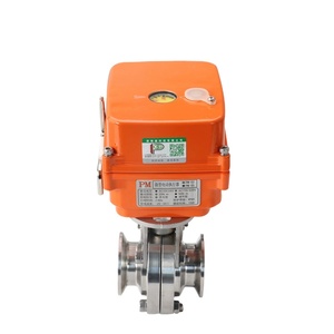 Válvula de <span class=keywords><strong>mariposa</strong></span> eléctrica Furui Mini PM naranja de acero inoxidable, actuador inteligente higiénico para estructura de bola de agua y alimentos, grado alimenticio - Product Image 3
