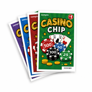 Fabricant professionnel de cartes de jeu à fenêtre découpée, cartes à décoller et gagner à thème personnalisé, et billets de loterie à languette - Product Image 2