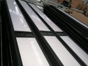 Porte <span class=keywords><strong>Scorrevoli</strong></span> Moderne in PVC Effetto Ghiaccio per Negozi, Porte Pieghevoli a Fisarmonica in Policarbonato Cristallino Competitive - Product Image 4