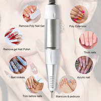 Tête de ponçage de rechange en acier inoxydable 5 trous 202 pour lime à ongles de manucure, accessoire de manche, en stock