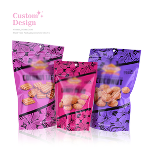 Sinh thái thân thiện tùy chỉnh nhôm lá Zip khóa <span class=keywords><strong>ziplock</strong></span> đứng doypack trái cây khô hạt điều bao bì túi nhựa - Product Image 5